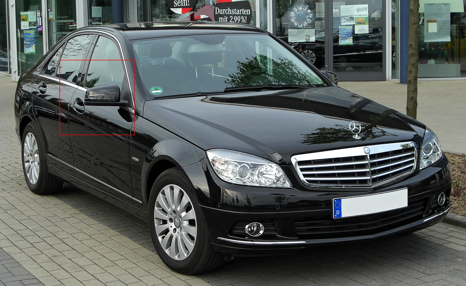 Динамический светодиодный светильник с зеркальным индикатором для Mercedes W204 W212 W221