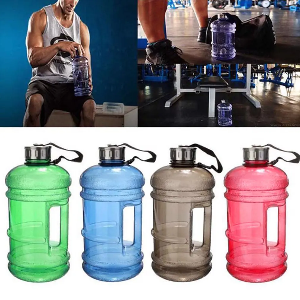 Fitness Dumbbell 2.2L Large Capacity Drink Water Bottle Sport Gym Bicycle Kettle