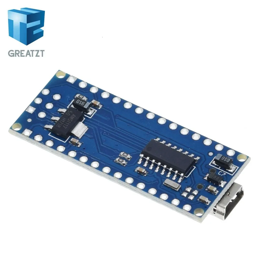 GREATZT 1 шт. мини USB с Загрузчиком Nano 3,0 контроллер совместимый для arduino CH340 USB драйвер 16 МГц NANO V3.0 Atmega328