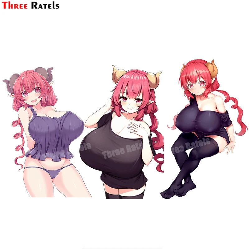 Наклейки для ноутбука Three Ratels B489 Ilulu Kobayashi San Chi No Maidragon чемодан гитара телефон