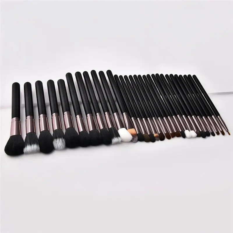 

29psc Makeup Brushes Set Wooden Handle Soft Nylon Bristles Makeup Brush Cosmetics Powder Blush Brush Kit For Woman Ladies