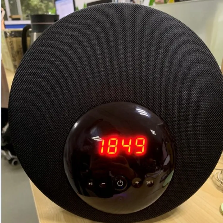Часы, динамик, будильник, звук, беспроводной Bluetooth динамик, модный бас, Bluetooth динамик, 2,1 канал, EY273