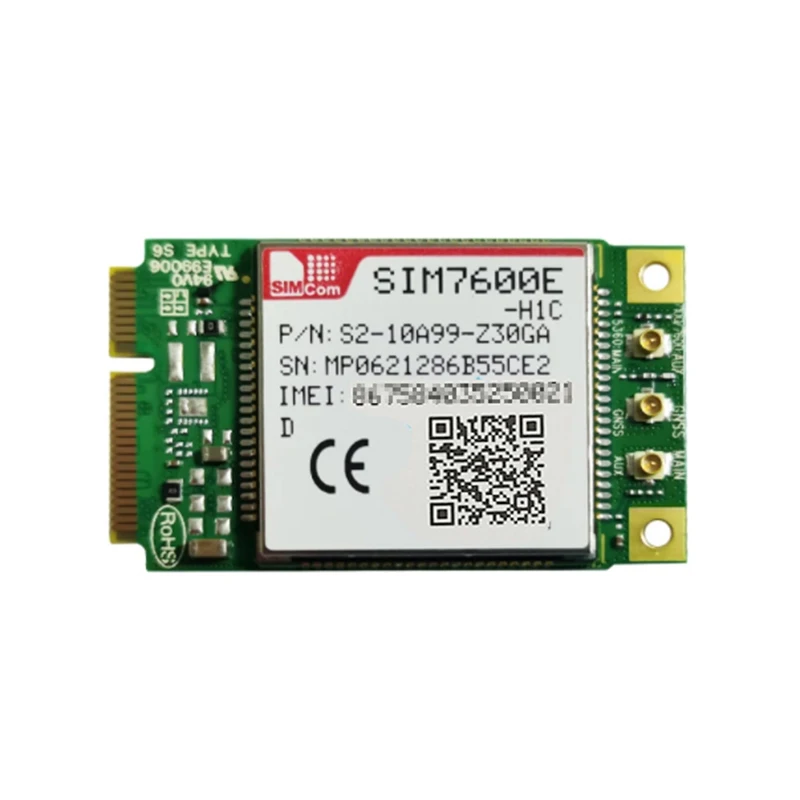 SIMCOM SIM7600E-H1CD mini pcie LTE Cat4 модуль такой же как SIM7600E-H multi-band/LTE-FDD/HSPA +/UMTS/EDGE/GPRS/GSM |