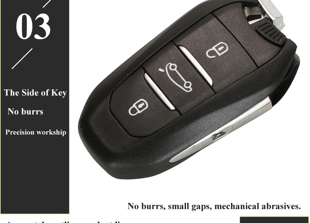 Keyforkess per Citroen DS4 DS5 433MHz PCF7953 ID46 Hitag2 Chip di Smart Keyless Go VA2 HU83 Ricambi Originali Chiave A Distanza 3BTN Originale Della Fabbrica 14 Keyforkess per Citroen DS4 DS5 433MHz PCF7953 ID46 Hitag2 Chip di Smart Keyless Go VA2 HU83 Ricambi Originali Chiave A Distanza 3BTN Originale Della Fabbrica - Ha913142a845046c6a01a52ce5e67c645B