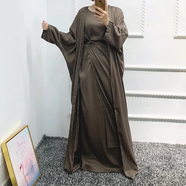 Kaftan Abaya Dubai Turkey Islam Arabic Muslim Sets Robe Longue Kimono Ensemble Femme Musulmane Abayas For Women Caftan Marocain 4