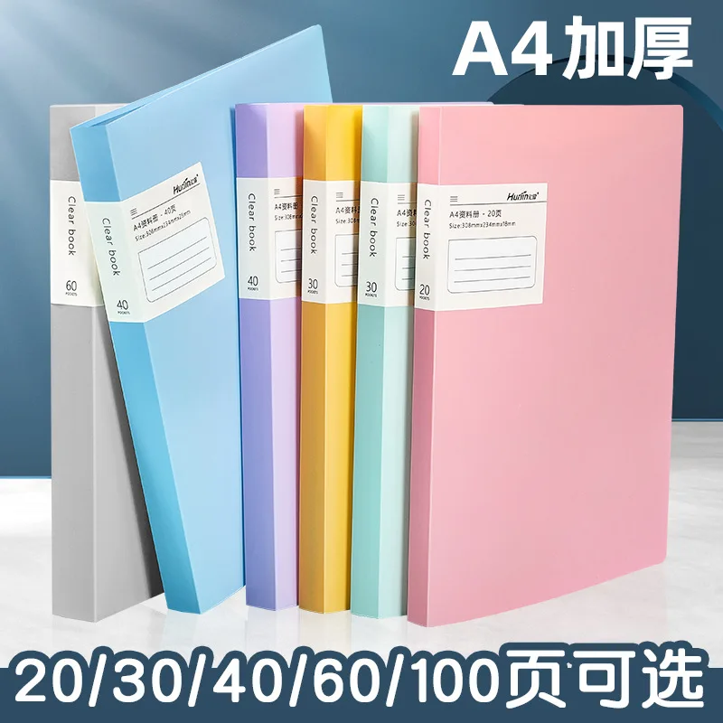 A4 Plastic Budget Binder File Folders For Documents 80/100 Pages Filing