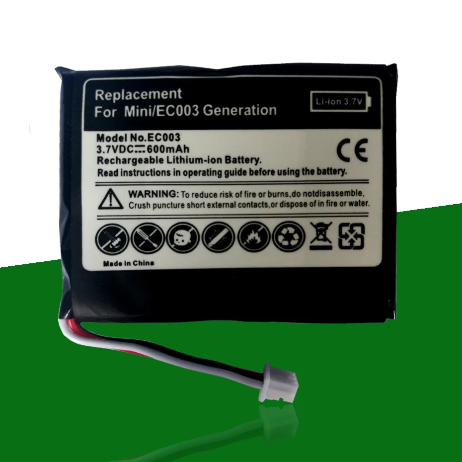 2 шт./лот оригинальная замена EC007 EC003 батарея для iPod Mini 4 Гб M9800FD/A M9806X/A Mini 6 ГБ M9807 M9802 Аккумулятор Акку