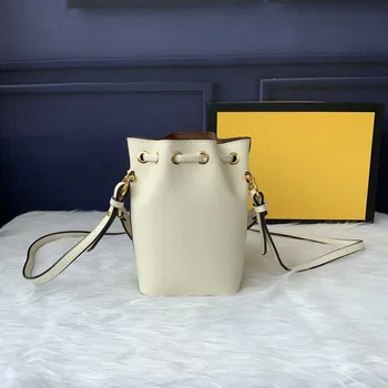 

Women Luxury Designer Fashion Drawstring Concise Screen Print Mini Handbag Bucket Bag Shoulder Bag Crossbody Bag Party Daily