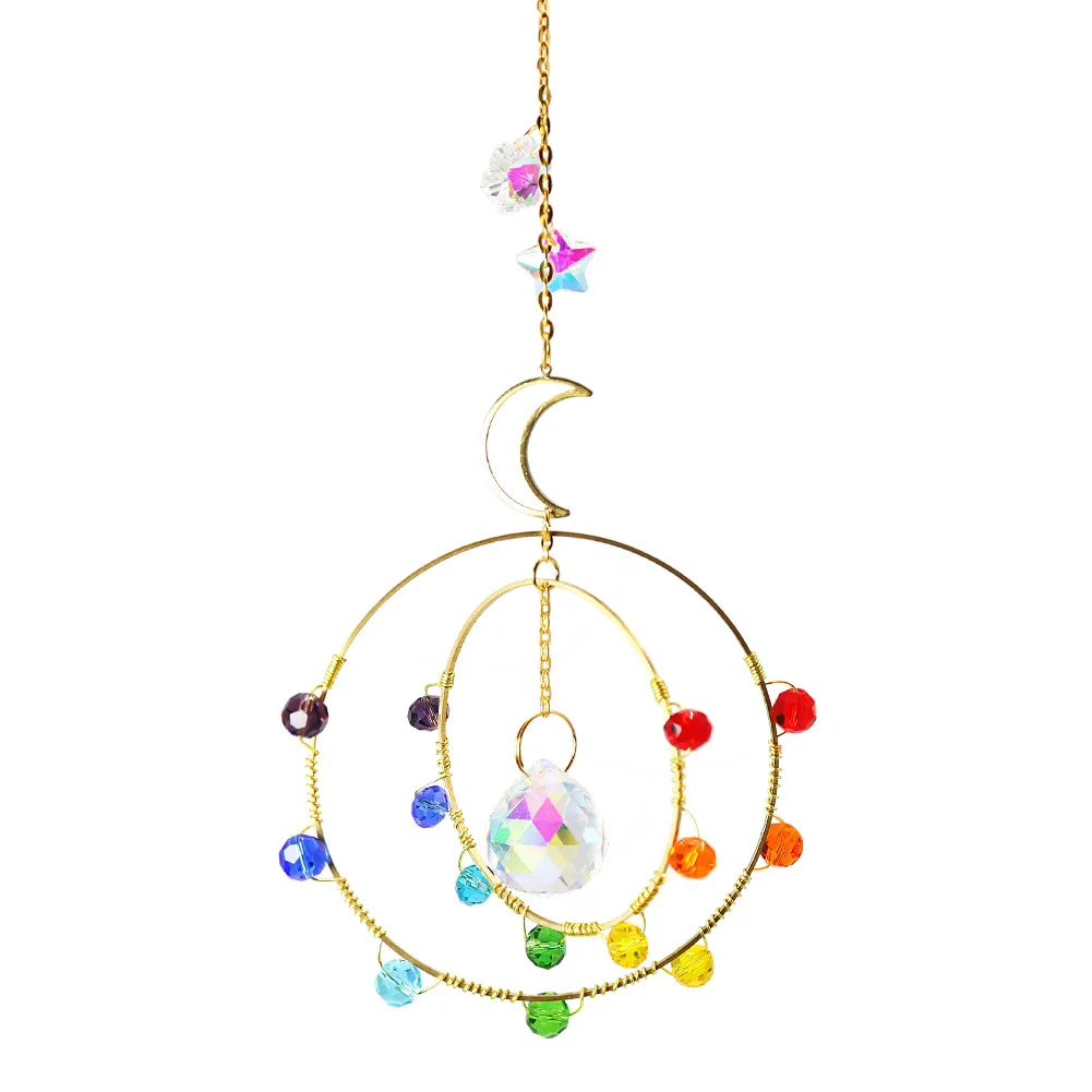 Suncatcher Crystal Wind Chimes Sun Catchers Pendant Sun Light Catcher Garden Window Wedding Curtain Chandelier Home Decor sun catcher crystal pendant sun catchers window ornament