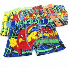 4 шт./лот, новые детские трусы с рисунком для мальчиков, детские трусы-шортики, трусы для мальчиков-подростков, нижнее белье, От 2 до 8 лет