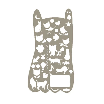 

Many Function Hollow Out Hand Account Diy Ruler Metal Mapping Template Ruler