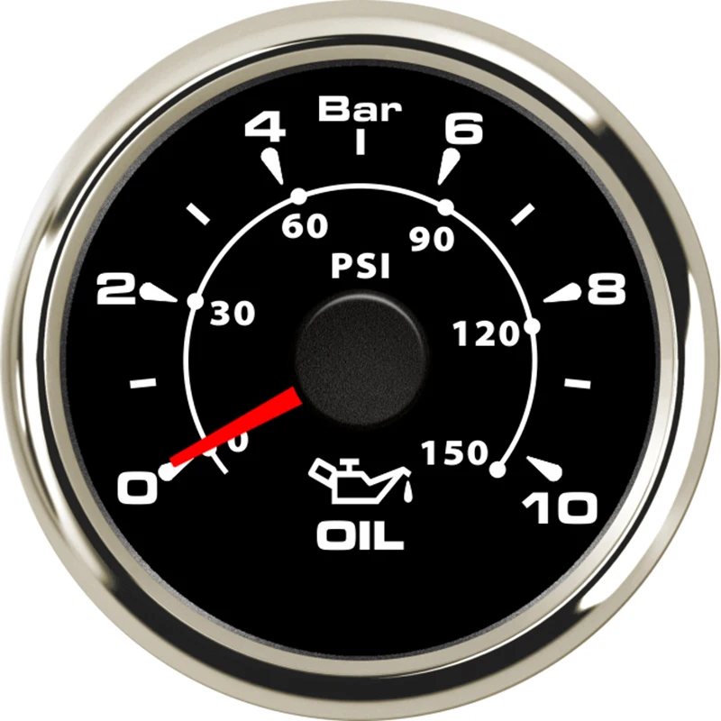 52 мм Датчик давления топлива жидкость 0-150 фунтов/кв. дюйм 0-10 бар датчик давления масла Датчик давления топлива автомобильные аксессуары датчик уровня топлива метр мотор - Цвет: BS-0-10 Bar