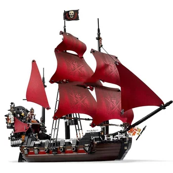 

IN Stock 16009 1151Pcs Pirates of The Caribbean Queen Anne's Reveage Model Compatible 4195 Blocks Toys