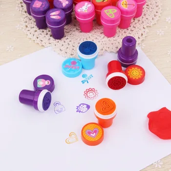 

NEW 26pcs/set Kids Cartoon Stamp Letter Alphabet Stamp Children Custom Plastic Rubber Self Inking Stampers Toys