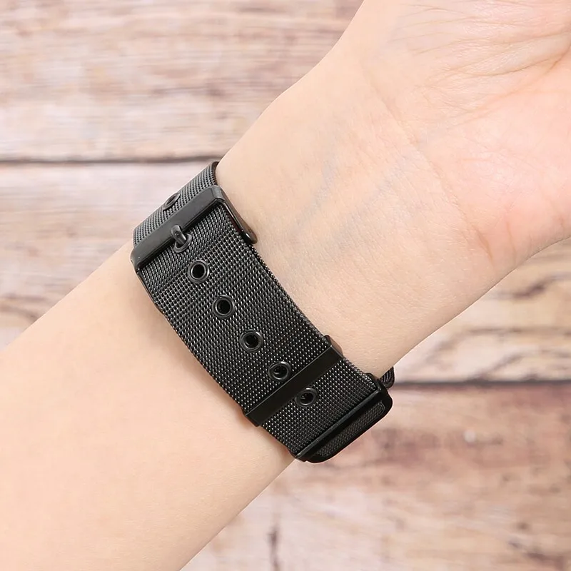 Миланская петля для пуговицы ремешок apple watch 4/3 42 мм 44 iwatch 40 38 спортивного