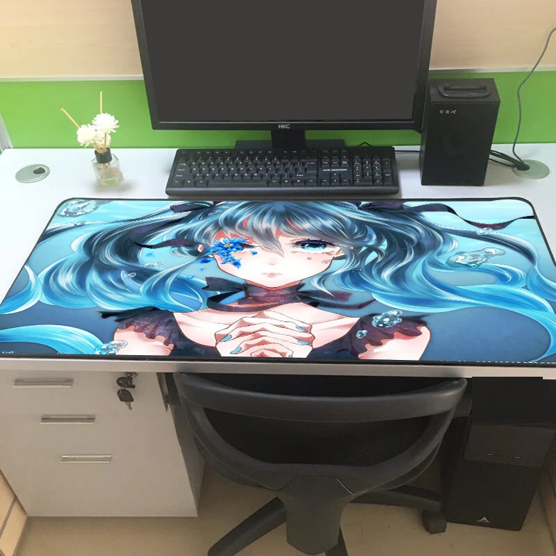 XGZ Горячая Аниме девушка Hatsune будущее коврик для мыши 60x30 см/90x40 см Домашний Настольный компьютер украшение стола коврик для игры ПК клавиатура