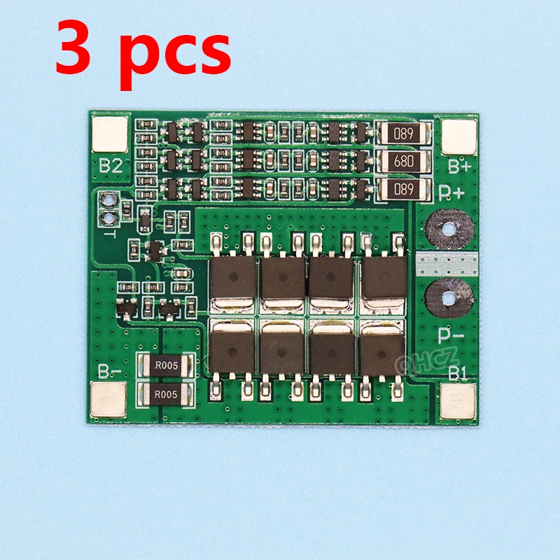 3Pcs 3S 25A Li-Ion 18650 Bms Pcm Scheda Di Protezione Della Batteria Bms Pcm Con Bilanciamento Per Pacco Batterie Agli Ioni Di Litio