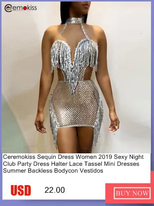 Сексуальное женское платье Ceremokiss с блестками на бретельках, кружевные мини-платья с кисточками, летние вечерние платья с открытой спиной для ночного клуба, облегающее платье для девочек