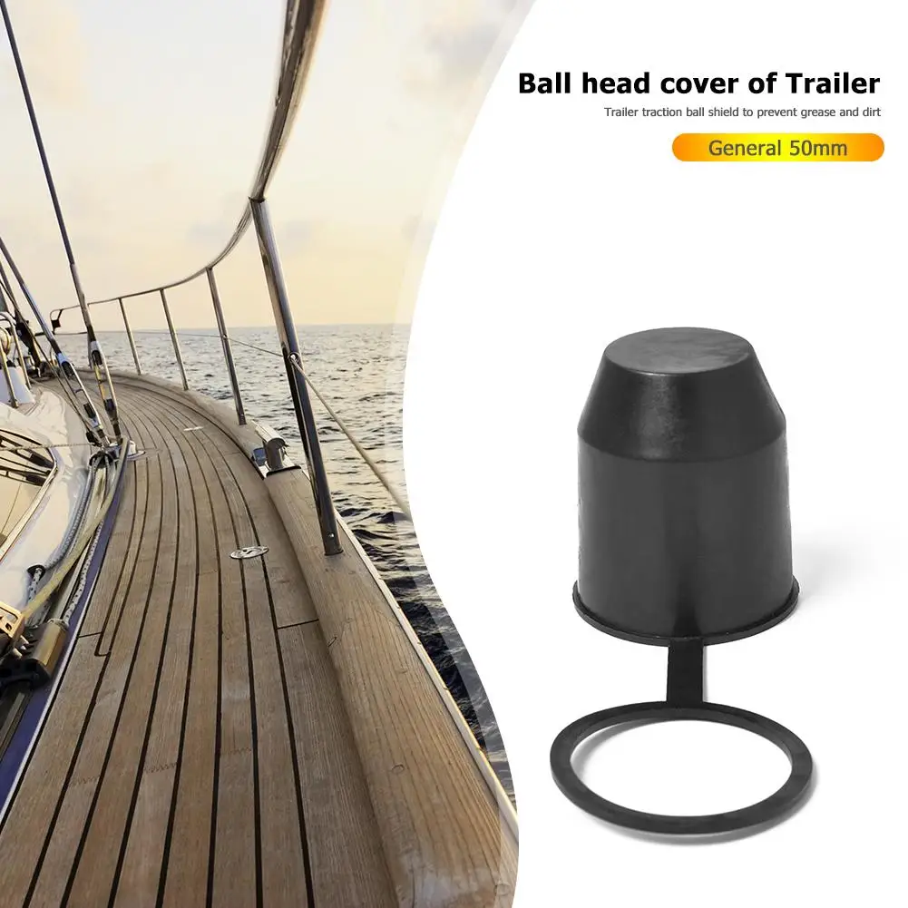 Auto Tow Bar Ball Cover 50mm Universal Towing Hitch Caravan Trailer Towball Protect Protection Car Accessories
