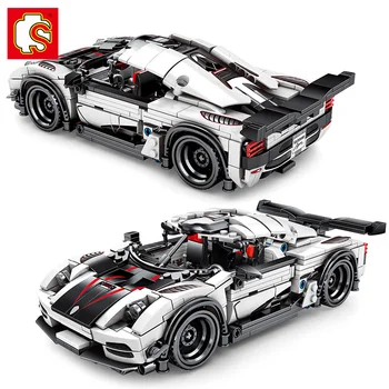 

SEMBO 728Pcs Koenigsegged Super Racing Car building blocks Technic Sports Racer Vehicle Supercar Children Speed Bricks Toys Gift