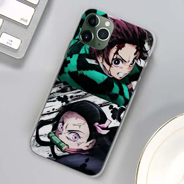 H09 Demon Slayer Kimetsu No Yaiba чехлы для телефонов Apple iPhone 11 Pro Max X XR XS MAX 11 Pro 7 8 6 6s Plus 5 5S SE жесткий чехол - Цвет: H09