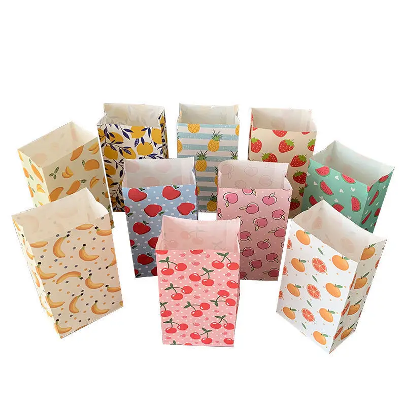 50pcs contracted lattice dot line color candy paper packaging flower gift bag Snacks Cookies Birthday baptism chocolate | Дом и сад