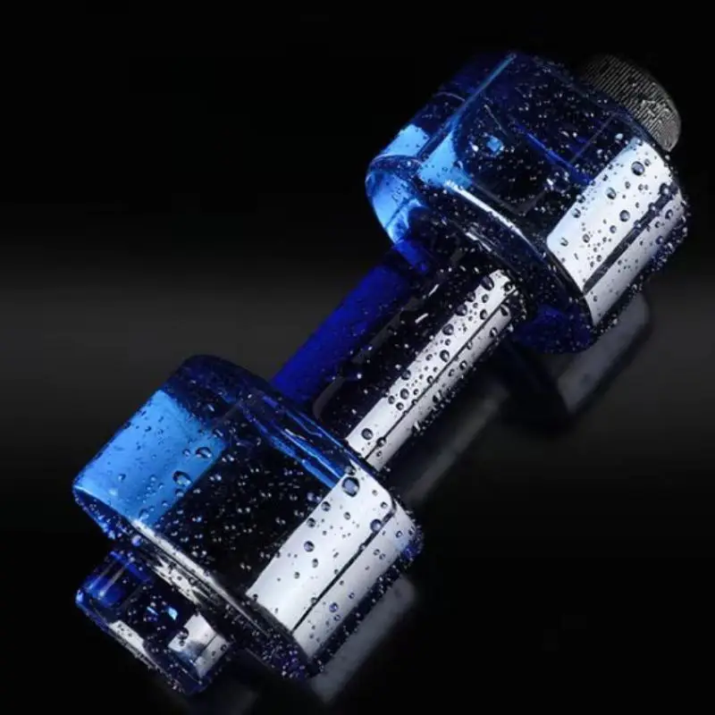 

New 550ML Dumbbell Cup Fashion Fitness Sports Bottle Plastic Student Personality Cup Gym Equipment