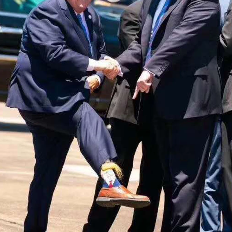 Trump носки, подарки для мужчин, забавные носки, calcetines meias, носки для взрослых, 3D поддельные волосы, повседневные носки, хип-хоп, скейтборд, носки