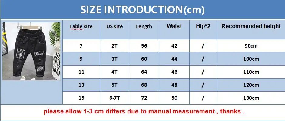 Kids Pants Boys Jeans Children Clothing
