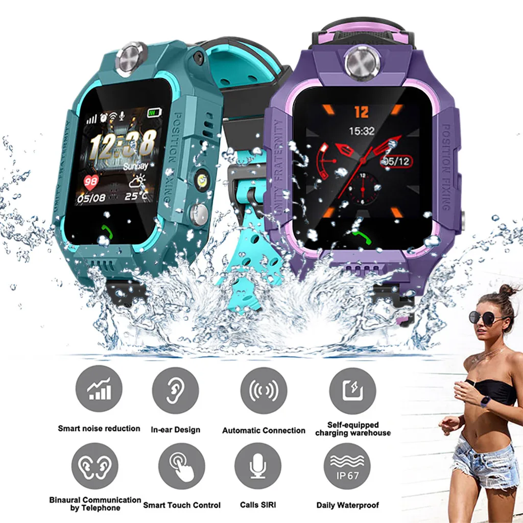 

New Measurable body temperature Kids GPS Smart watch1.44 inch Anti-lost Smart Watch for Children Girls Boys kids smart watch Z4