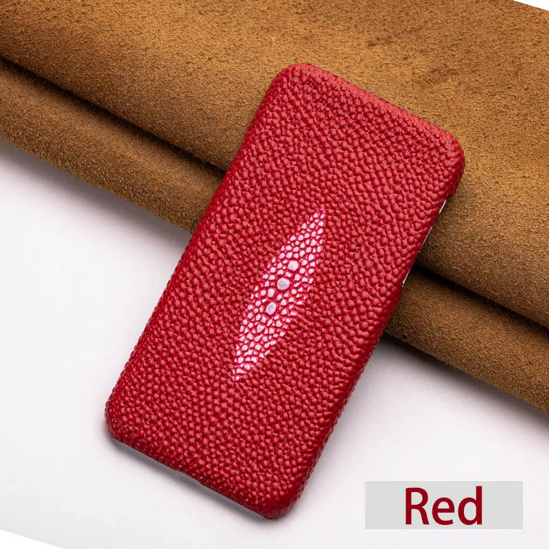 Red Чехол для телефона для LG V10 V20 V30 V40 V50 текстурой в виде рыбьей чешуи и жемчуга из воловьей кожи чехол G3 G4 G5 G6 G7 G8s K40 K50 Q6 Q7 Q Stylo4 ThinQ задняя крышка - Цвет: Red
