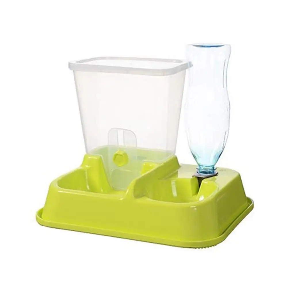 HobbyLane Dual Purpose Automatic Pet Feeder Drinking Fountain Food Bowl for Dogs Bichon Cats