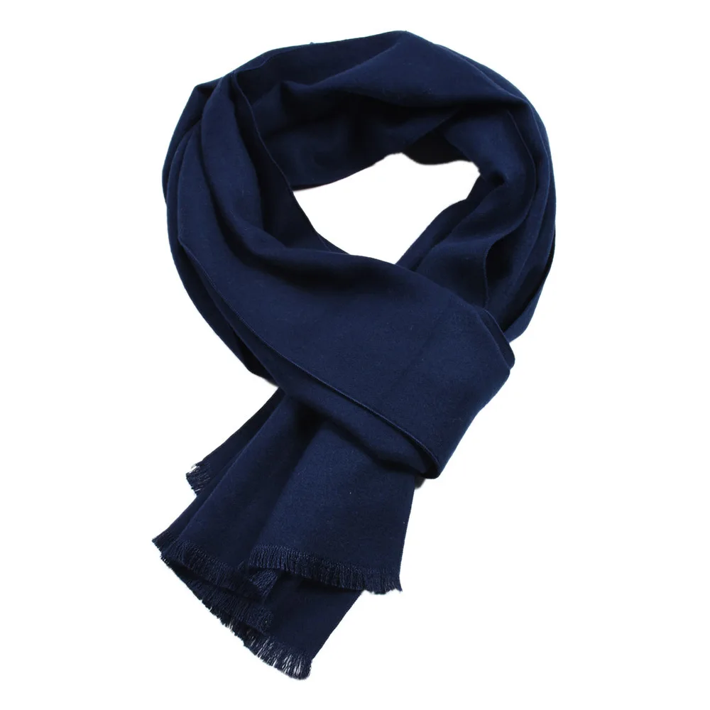 

2019 New Hot Sale Men Scarf autumn and winter solid color cashmere Scarves European and American Gentleman's Bussiness shawl