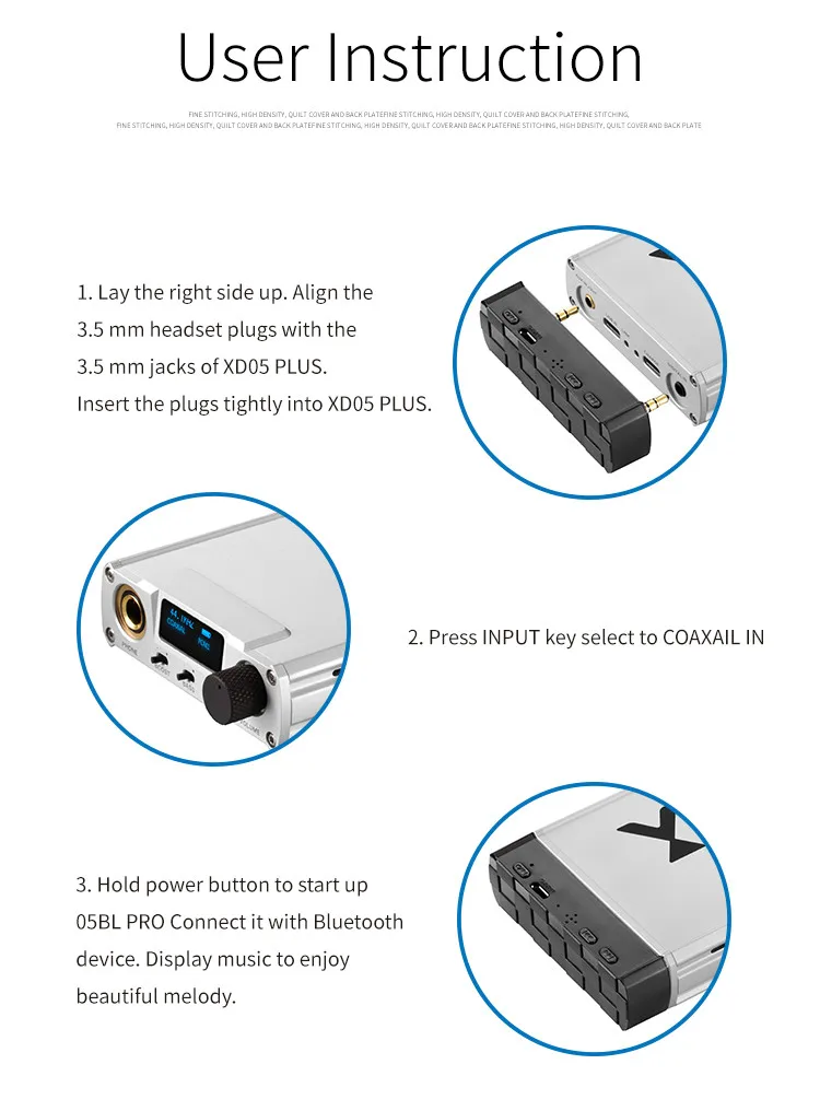 XDuoo 05BL Pro Bluetooth цифровой проигрыватель для усилителя наушников XD-05 Plus XD05 Bluetooth аксессуары
