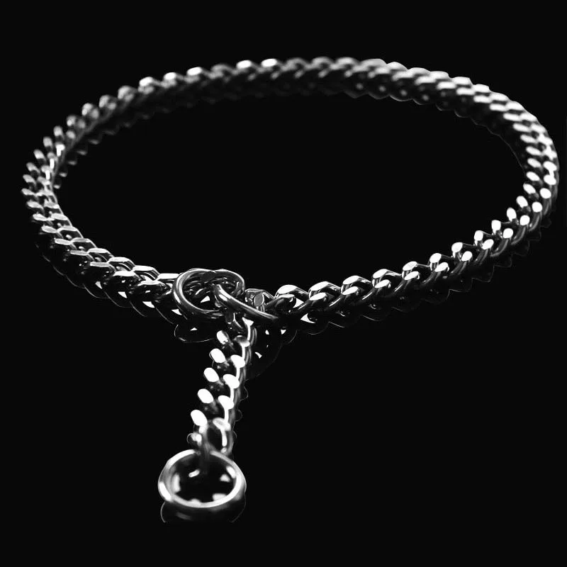 Ошейники из нержавеющей стали для собак роскошные аксессуары домашних животных