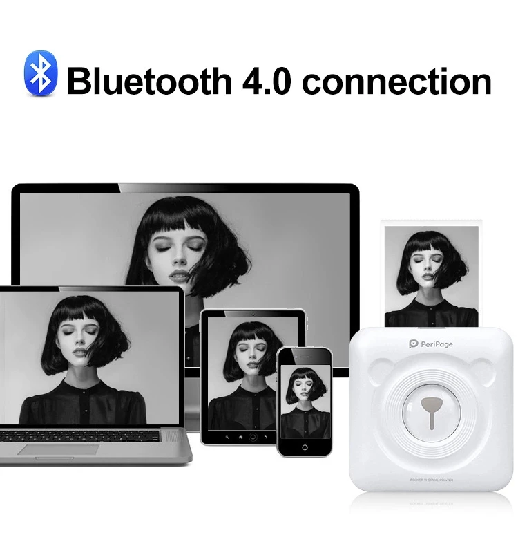 Портативный Bluetooth фотопринтер PeriPage Mini карманный Термопринтер для фотографий