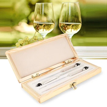

Alcohol meter Alcoholmeter alcohol detector alcohol measuring tool alcohol tester wine Hydrometer bar Set with Thermometer