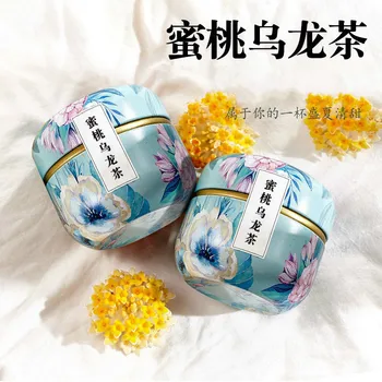 

2020 China Mitaowulongcha Peach Oolong Tea Combination Tea Health Tea for Beauty and Lose Weight Exquisite Canned
