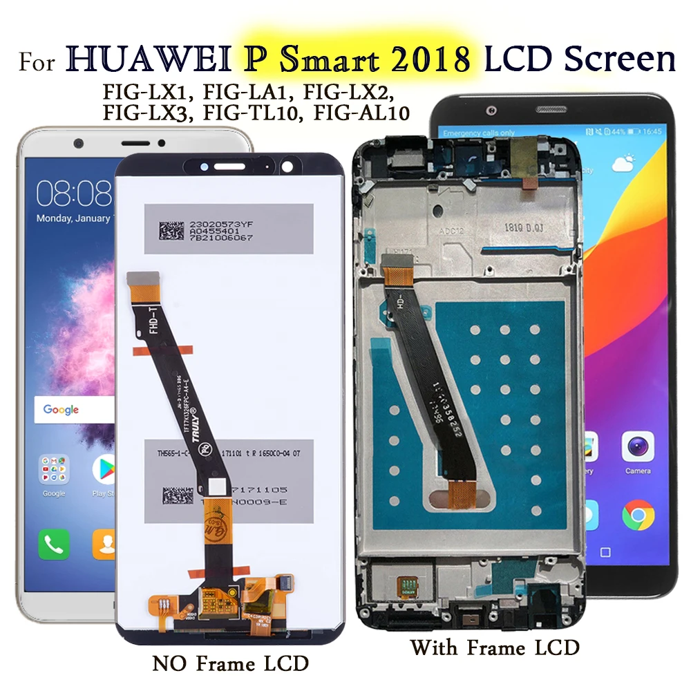 Display For Huawei P Smart 2018 FIG LX1/LA1/LX2 LCD Display Touch