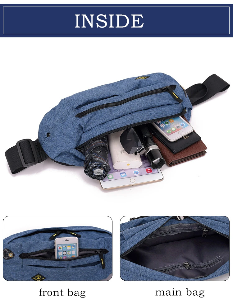 Hot Professional Running Waist Bag Chest Pack Walking City Mobile Phone Belt Pack Men Women Waterproof Fabric Multifunction Bags
