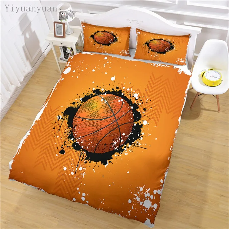 Спортивный Комплект постельного белья королевского размера для мальчиков