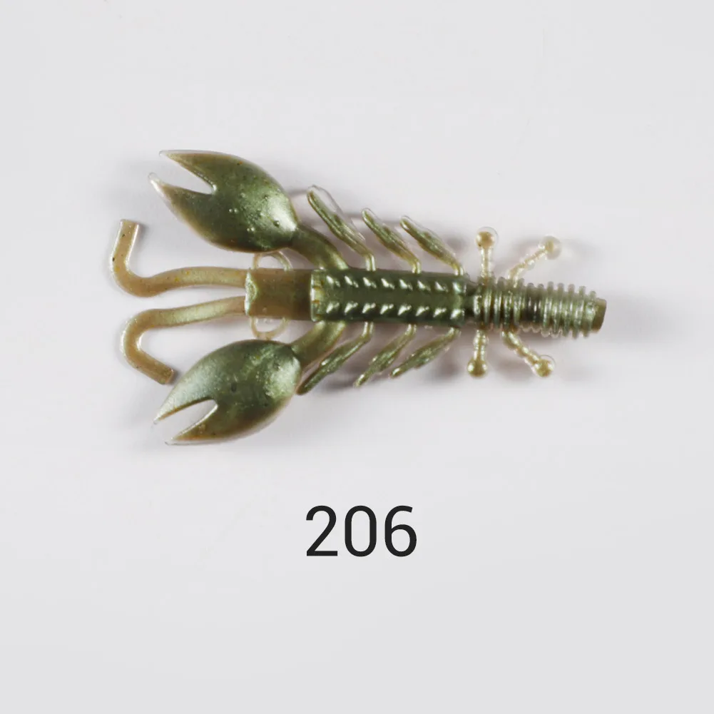 Crawfish Bait POWJOY Crawfish Lures  5.5 Inch Soft Plastic Baits, Lifelike  Crawdad For Bass, Trout, Walleye, Saltwater & Freshwater Saltwater Fishing  Bait