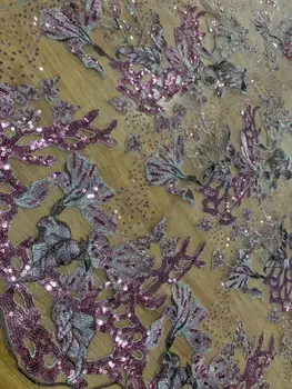 

Beautiful sequin embroidery French mesh African lace fabric sequin embroidery Nigerian lace is the evening dress skirt fabric