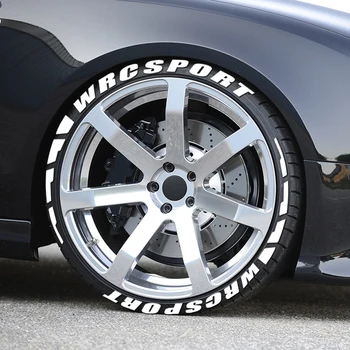 

Car Rubber Tire Letterings DIY Stickers for Skoda Octavia 2 A7 A5 Fabia 3 Subaru Forester Impreza Smart fortwo Car Accessories