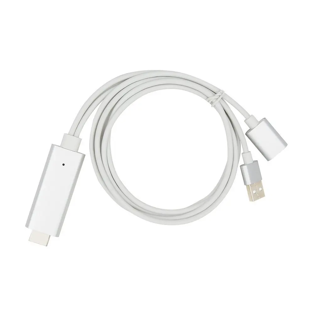 1080P Высокое разрешение видео аудио Преобразование HDMI кабель Plug And Play для iOS для Android зарядный кабель для HDTV мобильного телефона