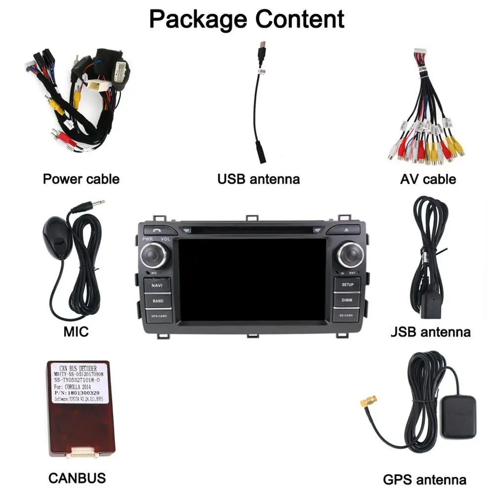 DSP Screen Carplay 2013 2014 2015 For Toyota Auris Android Player Display Stereo Audio Radio Recorder GPS Navigation Head Unit