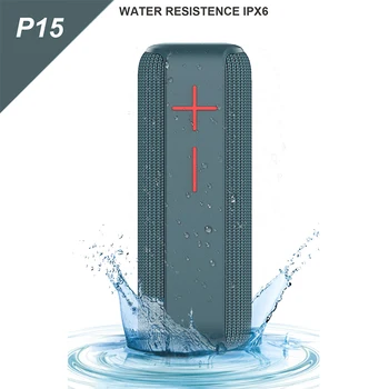 

10W IPX6 Waterproof Bluetooth Speaker Portable Column Stereo Sound Subwoofer Music Wireless Speaker FM Radio USB TF Dustproof