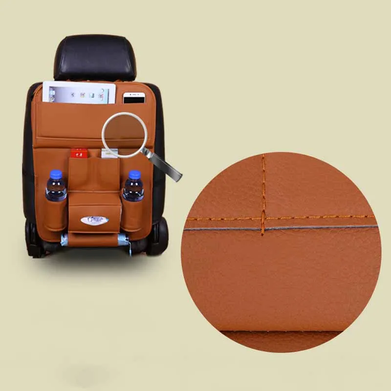 Сумка на заднее сиденье автомобиля, складной стол, органайзер, сумки, коврик для телефона, стул, карман для хранения, коробка для путешествий, для укладки, автомобильные аксессуары - Название цвета: 1pc Orange