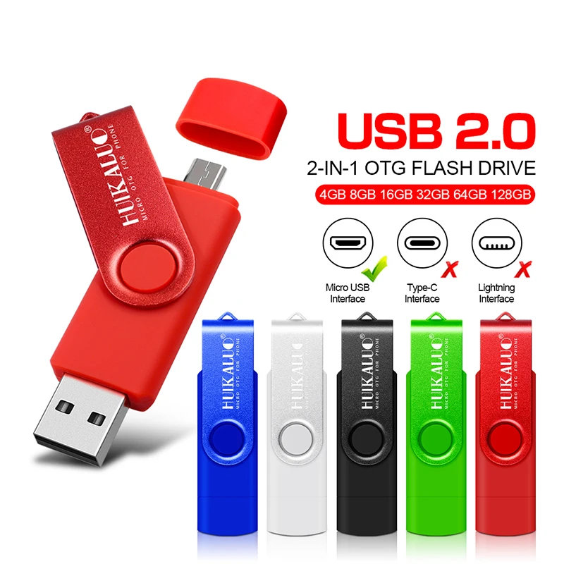 Вращающийся на 360 ° OTG USB флеш накопитель cle 64G 2 0 для смартфонов 4g 8g 16g 32g 128g micro usb