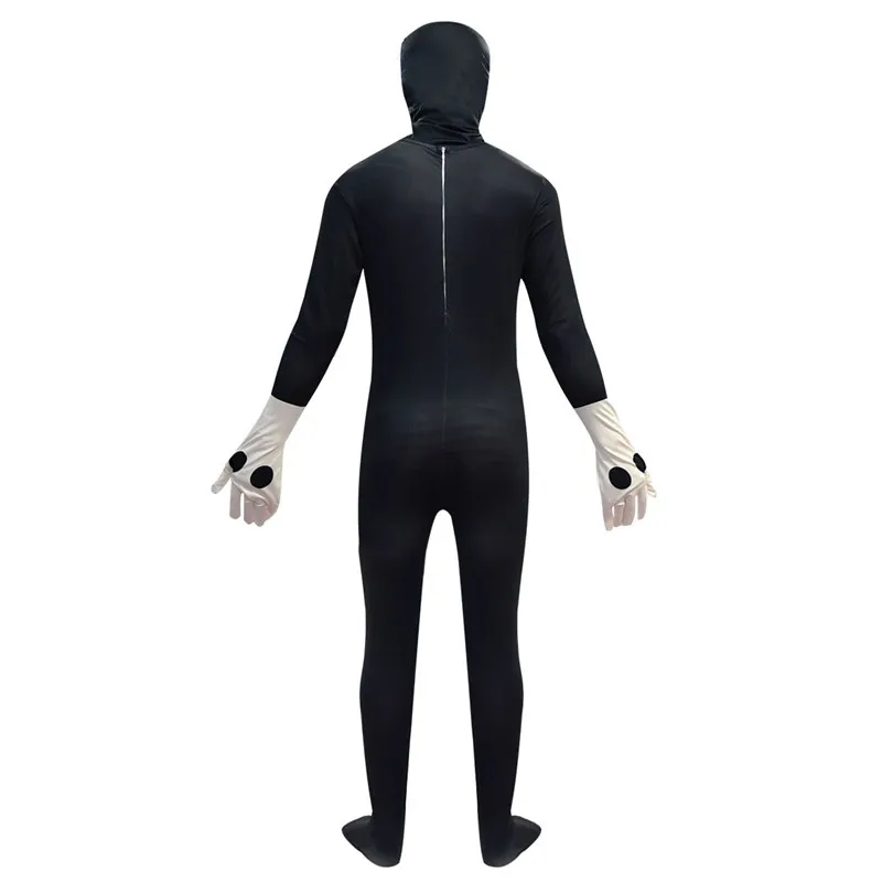 Game Bendy Cosplay Costume Jumpsuit Zentai Bodysuit Halloween Fancy Dress